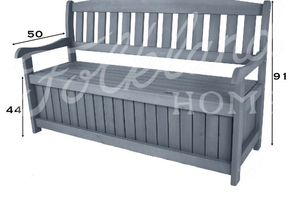 Garden Bench Box : Keter Eden Plastic Garden Storage Bench Box 265